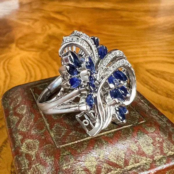 Estate Sapphire & Diamond Cocktail Ring