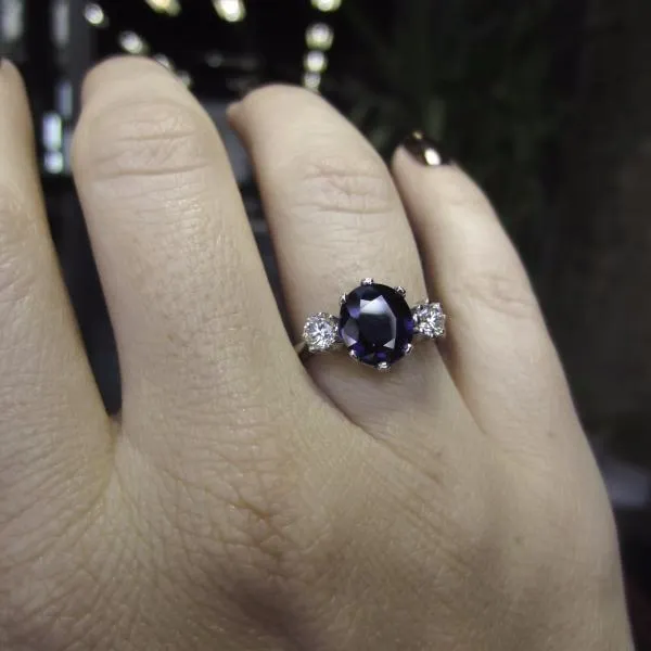 Estate Sapphire & Diamond Ring