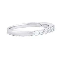 EternalDia 1/4CT TW Diamond 14kt White gold Contour Ring