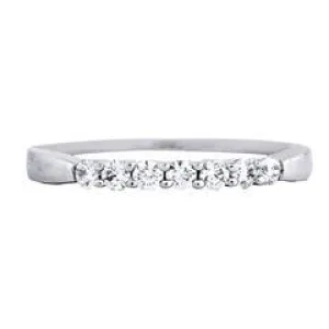 EternalDia 1/4CT TW Diamond 14kt White gold Contour Ring