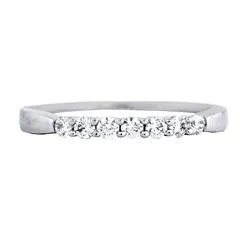 EternalDia 1/4CT TW Diamond 14kt White gold Contour Ring