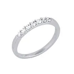 EternalDia 1/4CT TW Diamond 14kt White gold Contour Ring