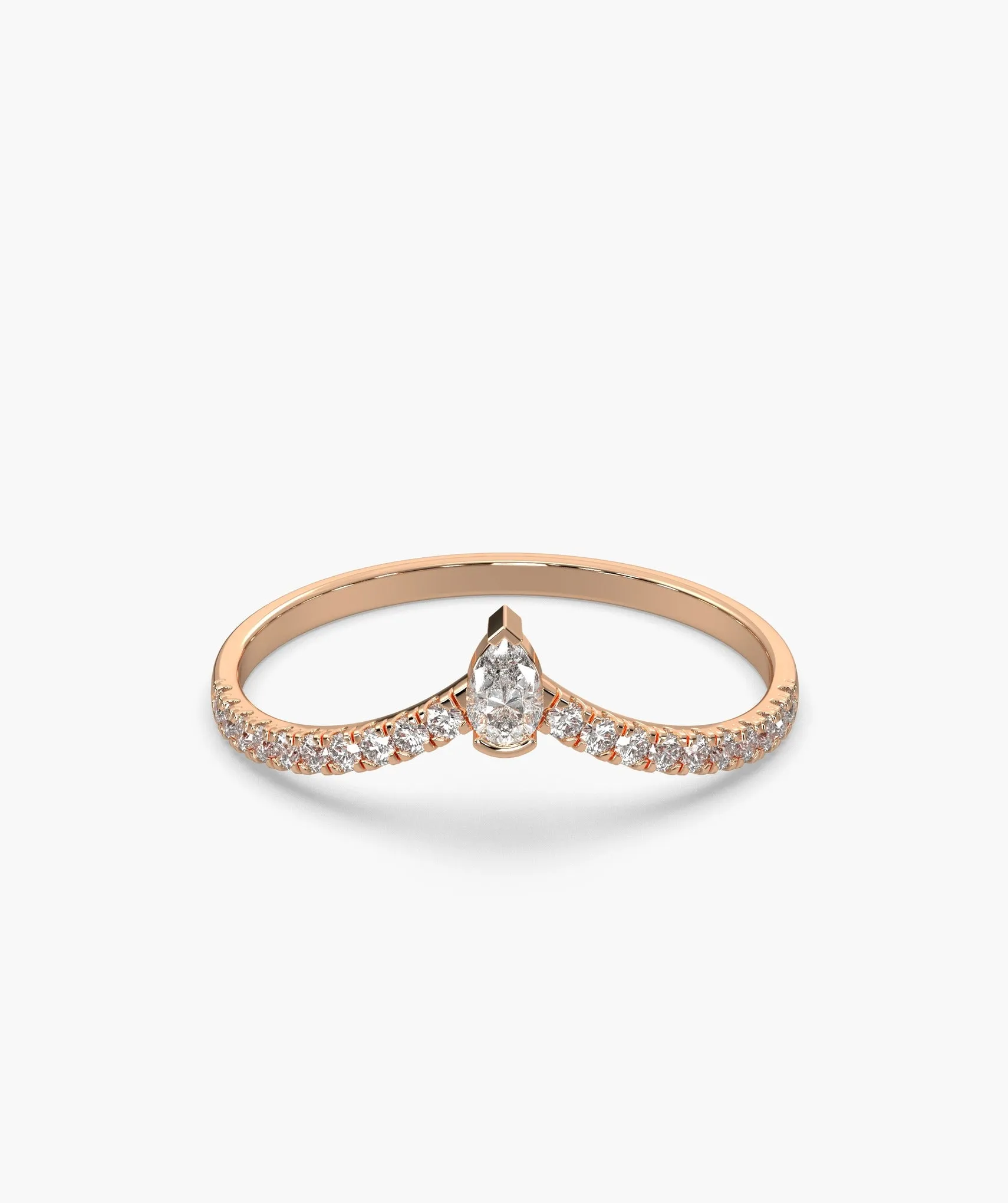 Fashionable Diamond Accent Ring