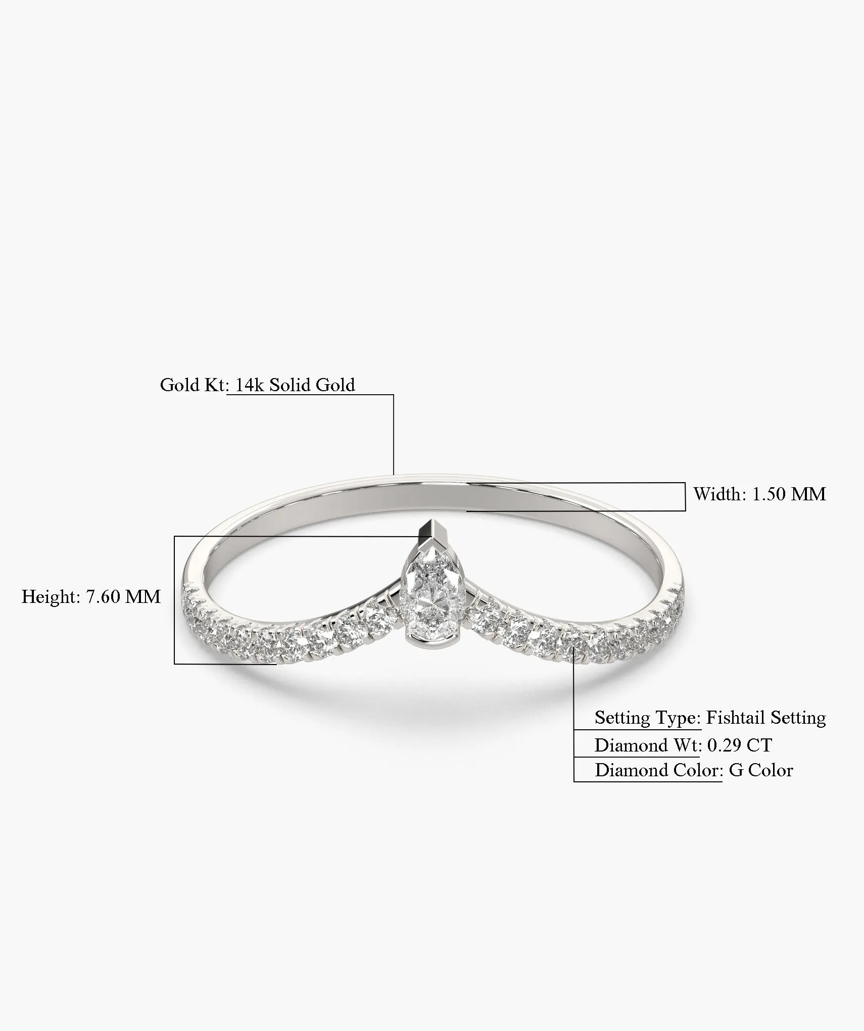 Fashionable Diamond Accent Ring