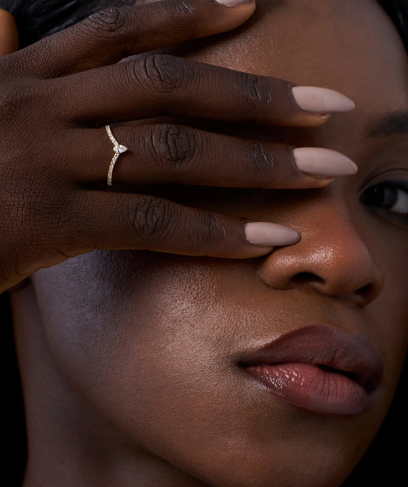 Fashionable Diamond Accent Ring