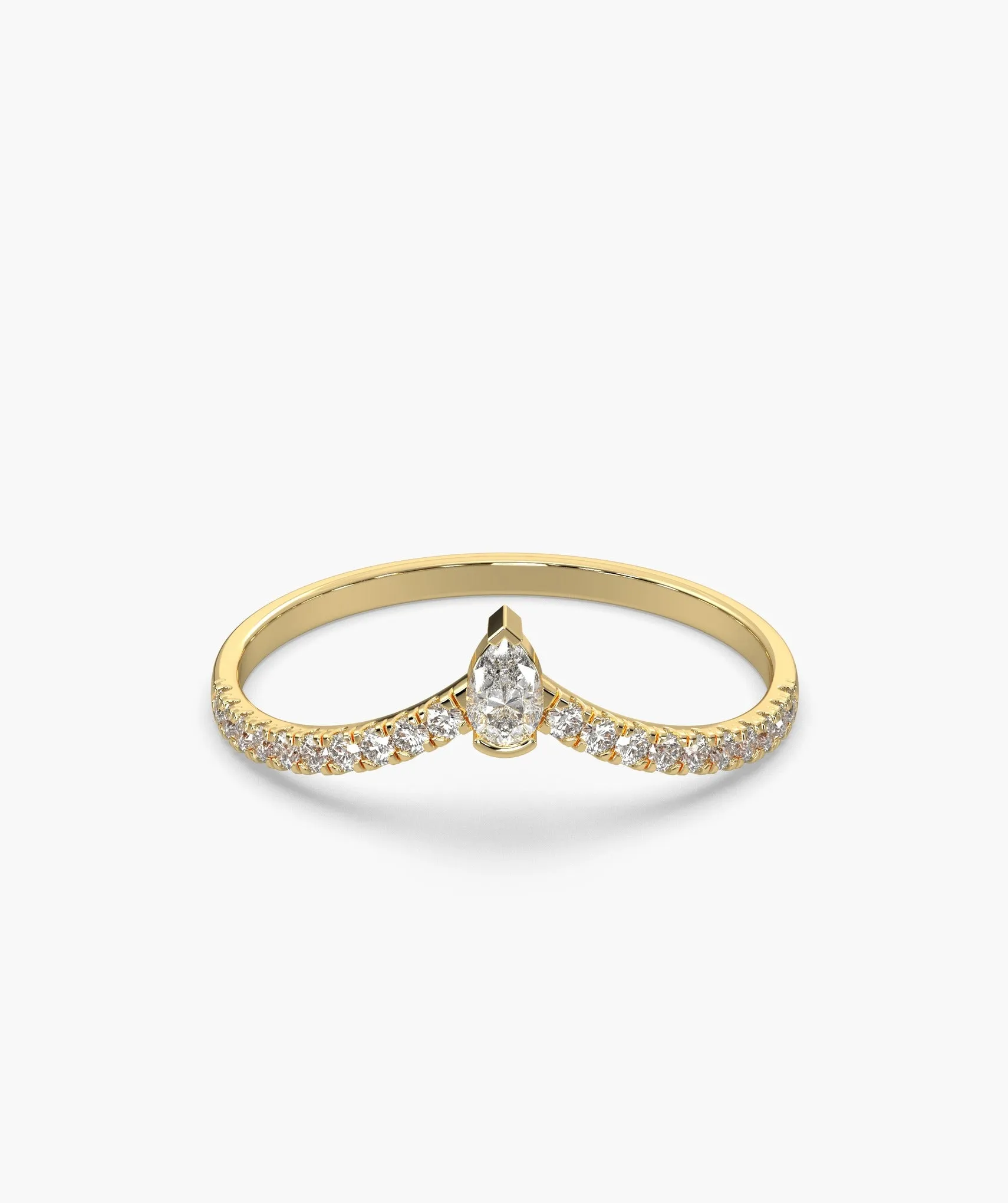 Fashionable Diamond Accent Ring