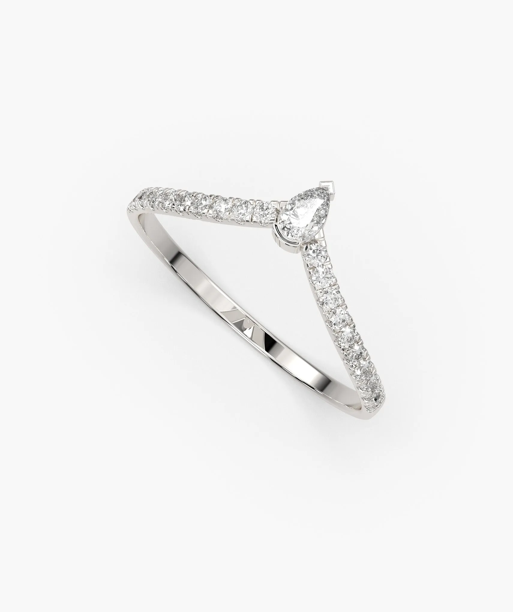 Fashionable Diamond Accent Ring
