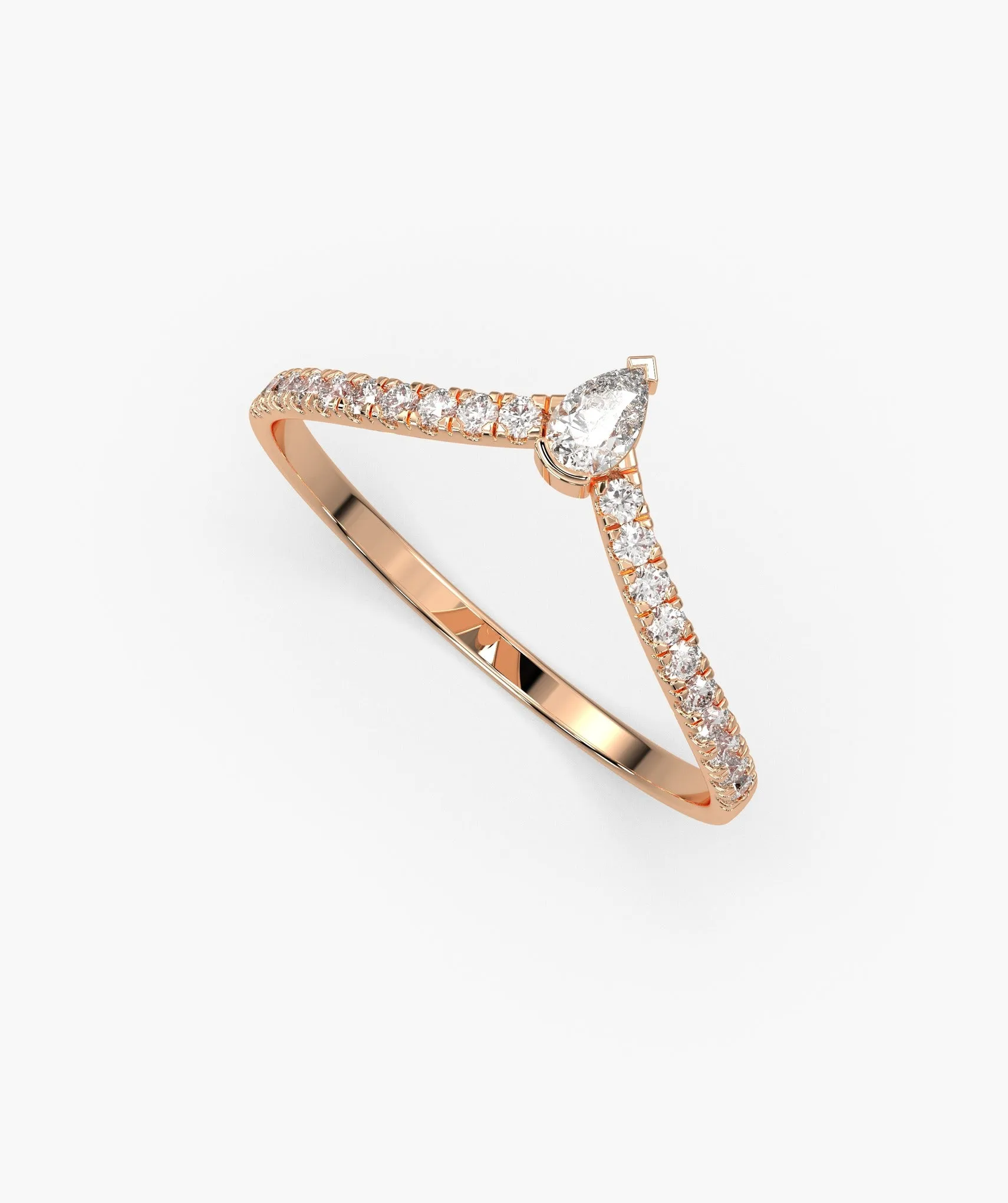 Fashionable Diamond Accent Ring