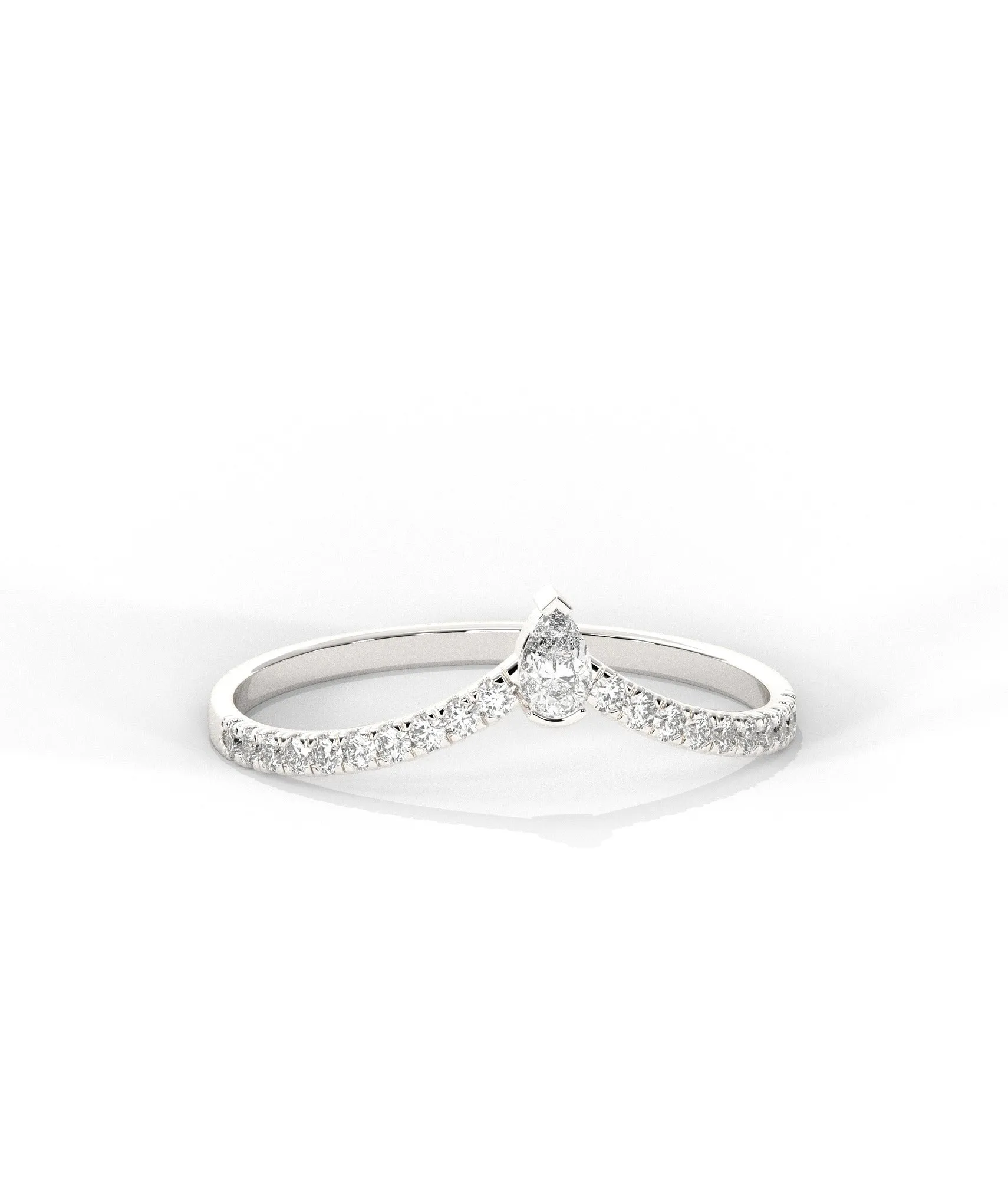 Fashionable Diamond Accent Ring