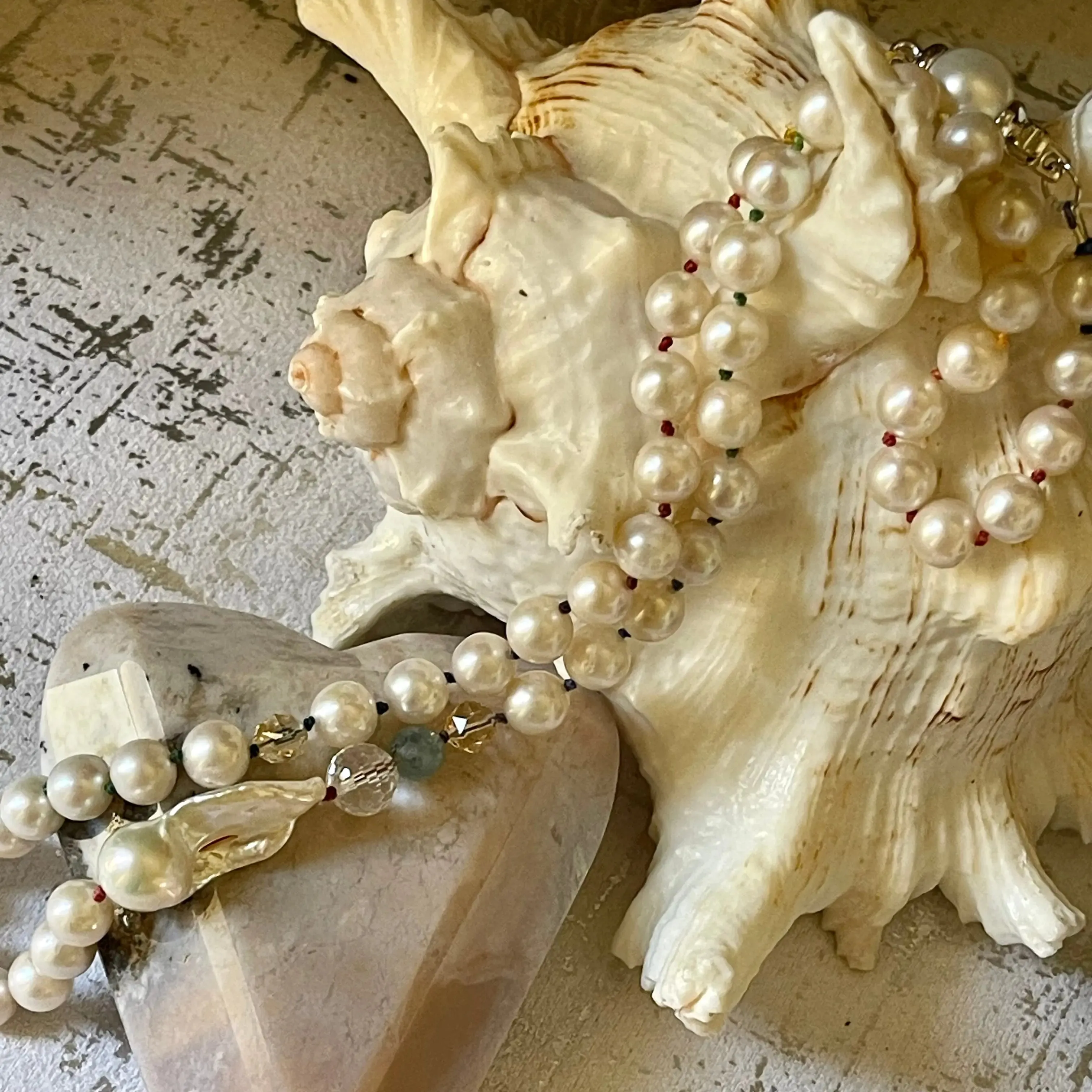 Fireball Pearl Necklaces