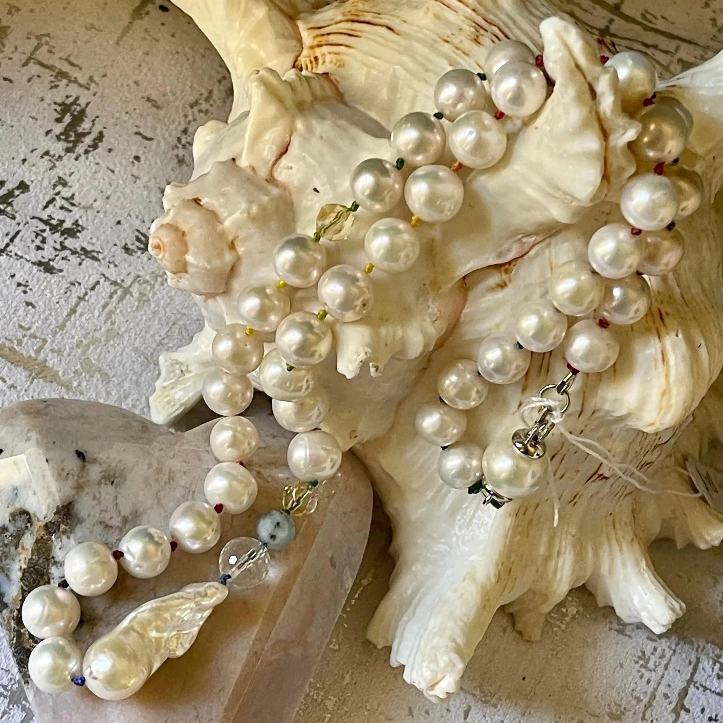 Fireball Pearl Necklaces