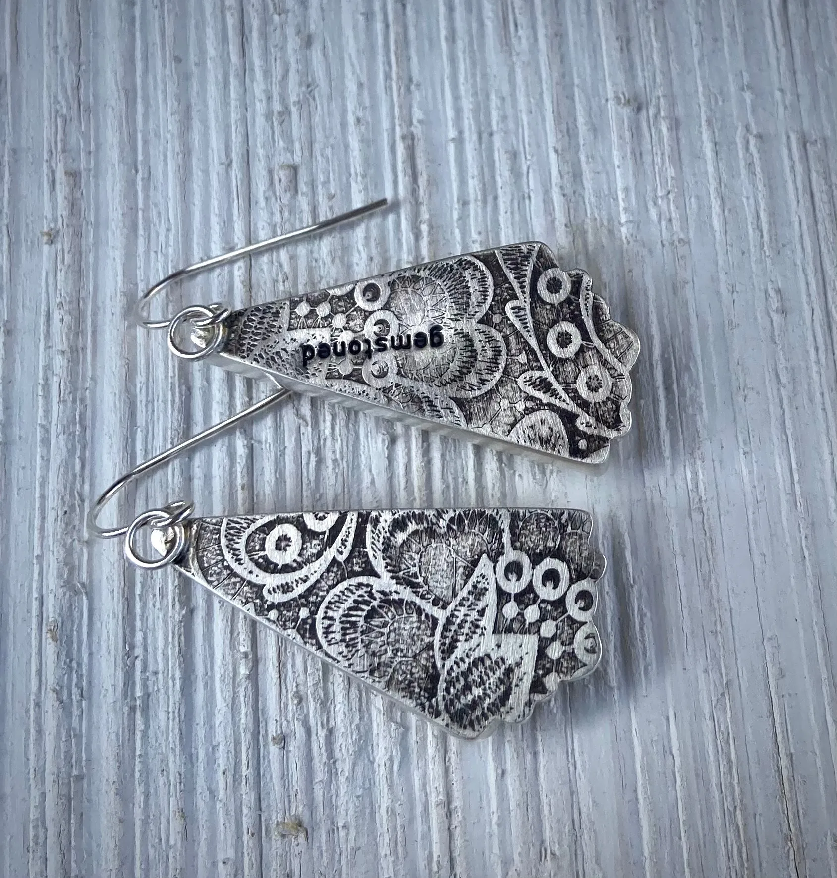 Fossil Coral Earrings