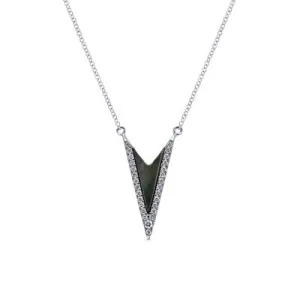 Gabriel & Co Diamond Chevron Necklace