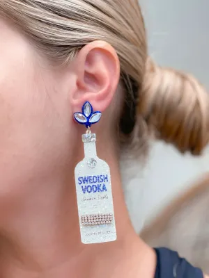 Glitter Vodka Dangle Earrings