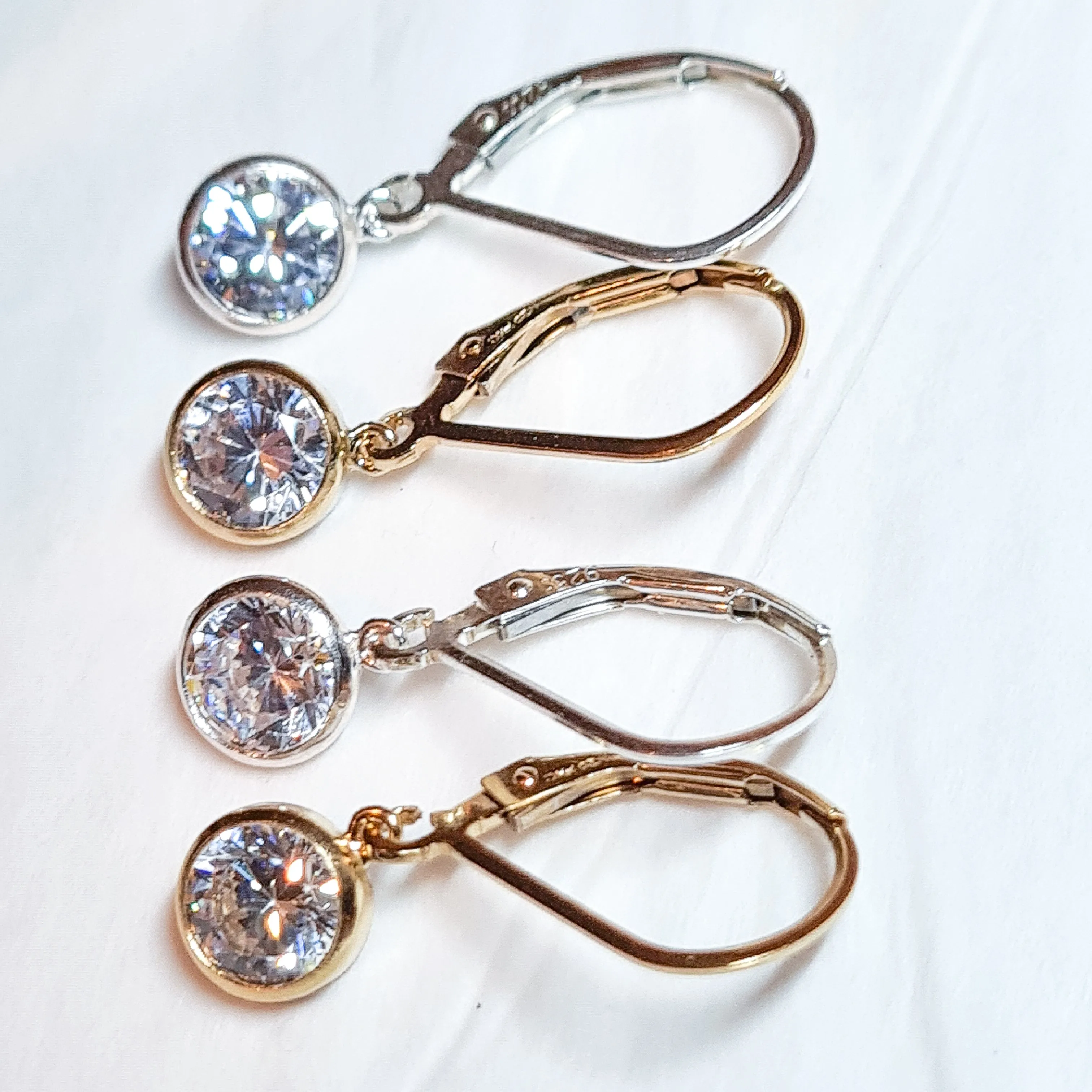 Gold Crystal Earrings