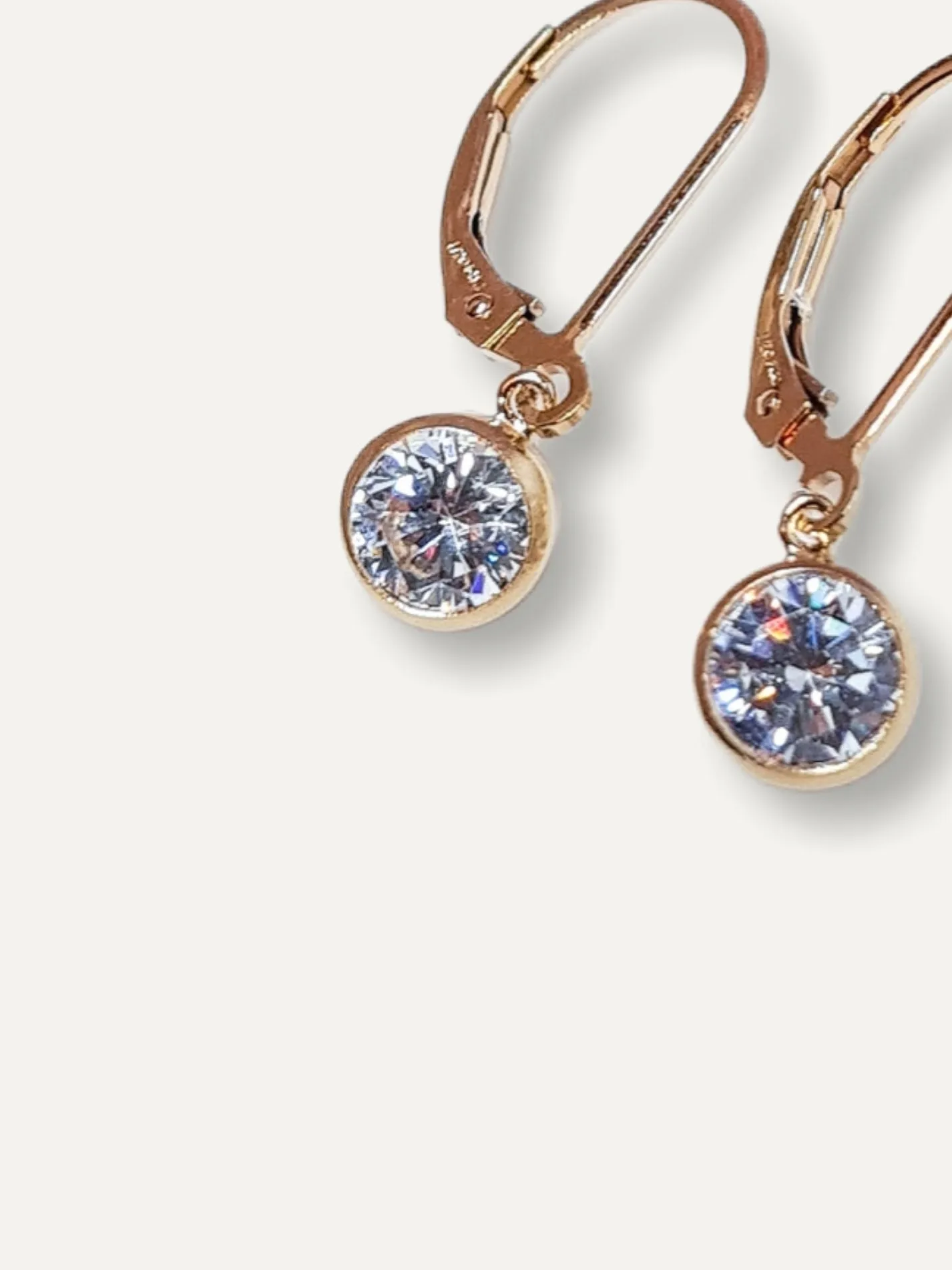 Gold Crystal Earrings