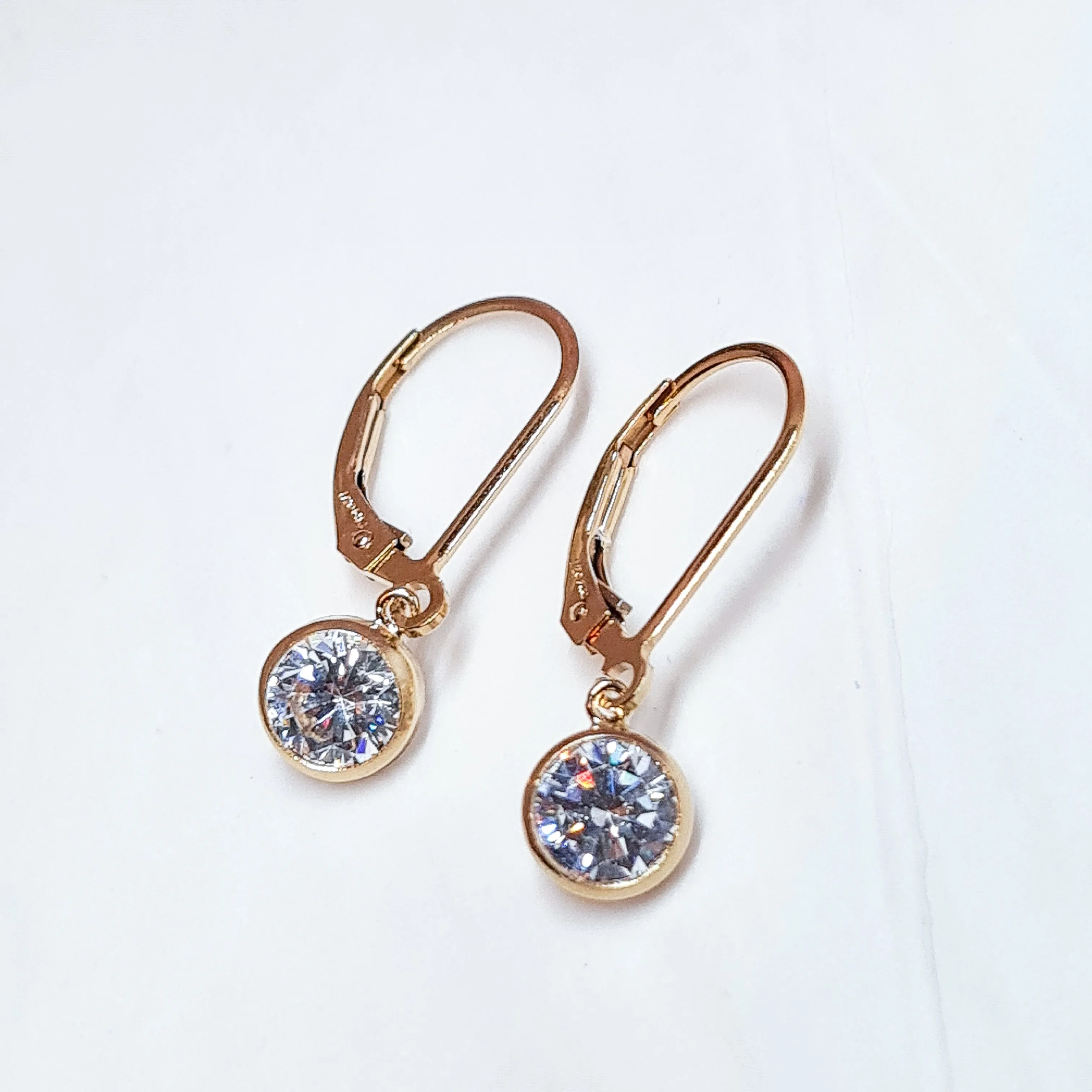 Gold Crystal Earrings