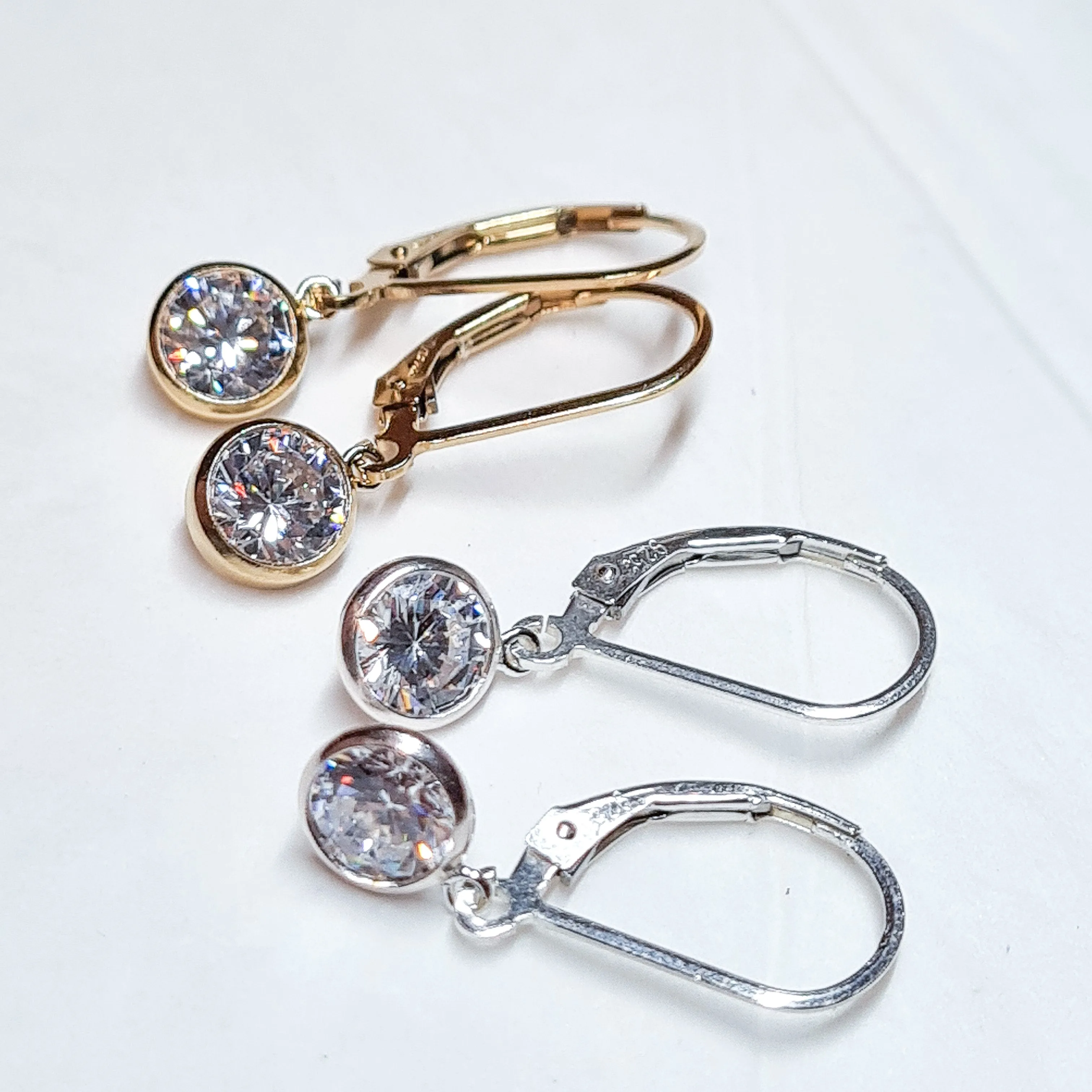 Gold Crystal Earrings