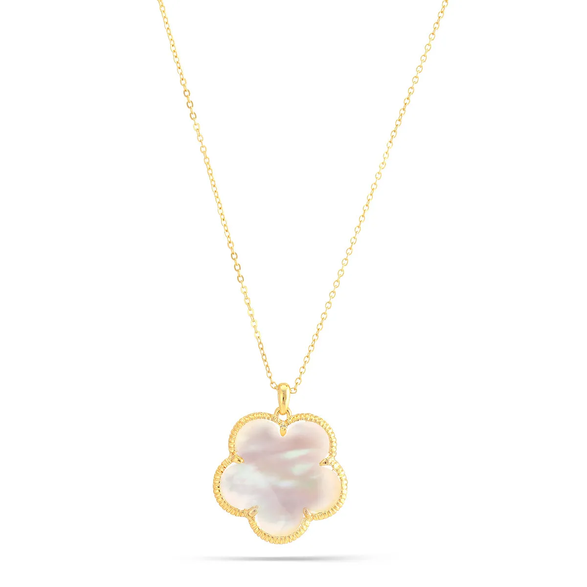 GOLD MOTHER OF PEARL NECKLACES #GFN169G (NB16)