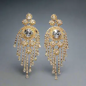Golden Glamour Tassel Earrings