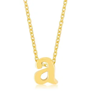 Golden Initial A Pendant