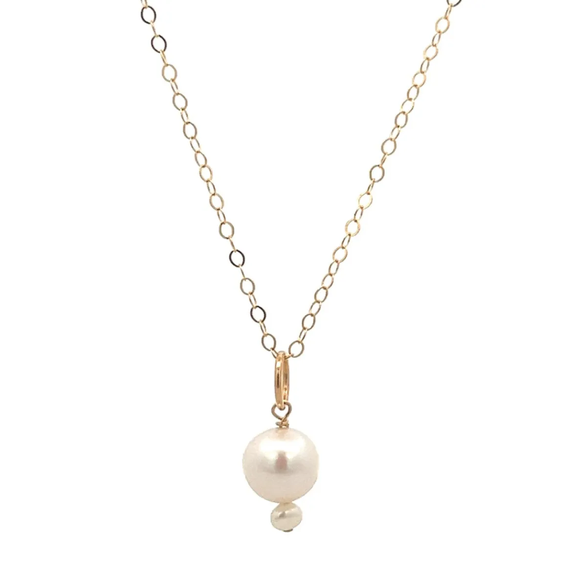 graduated pearl pendant necklace