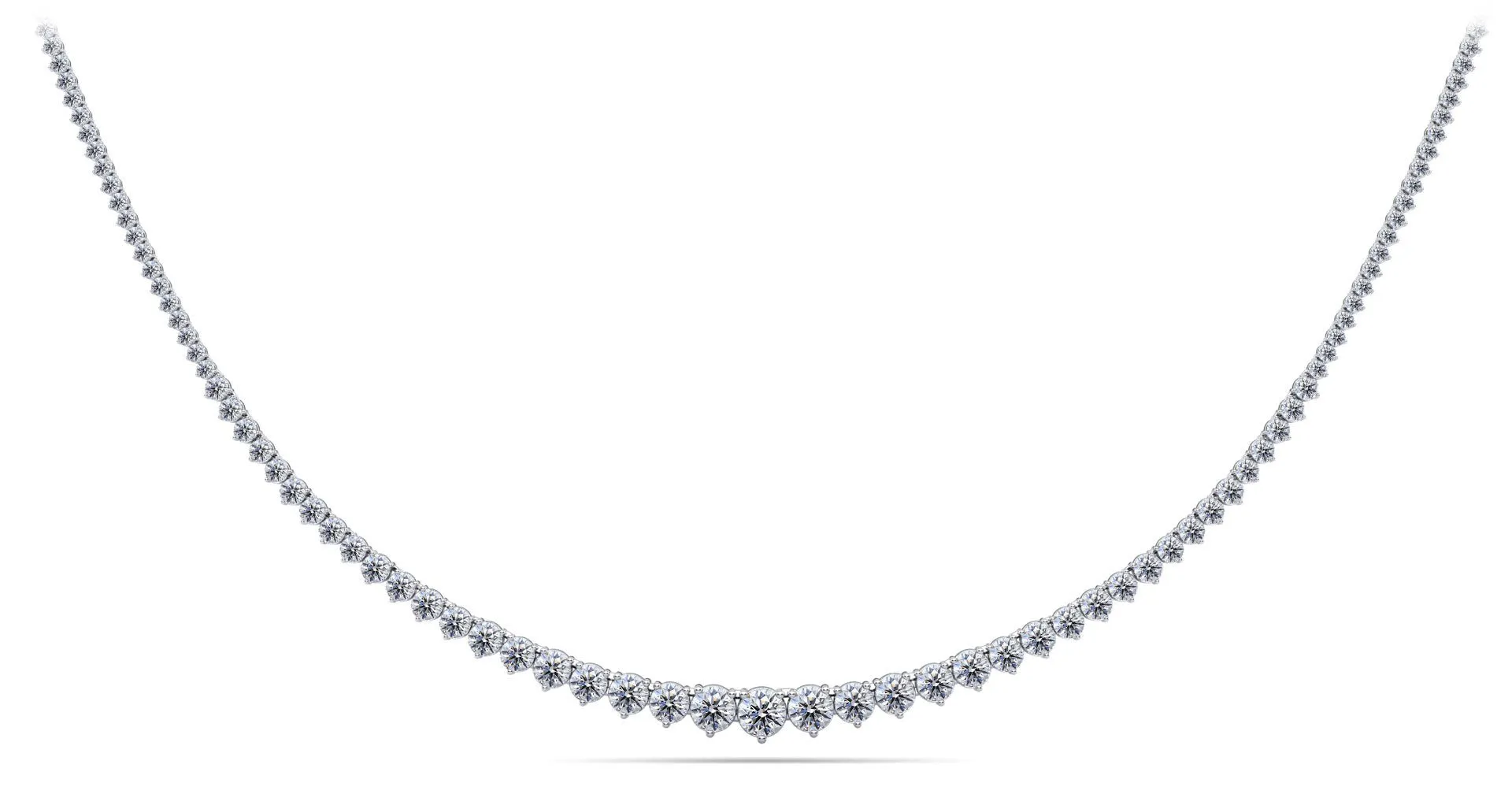 Graduated Red Carpet Diamond Necklace with 8.02 ct.(finished)