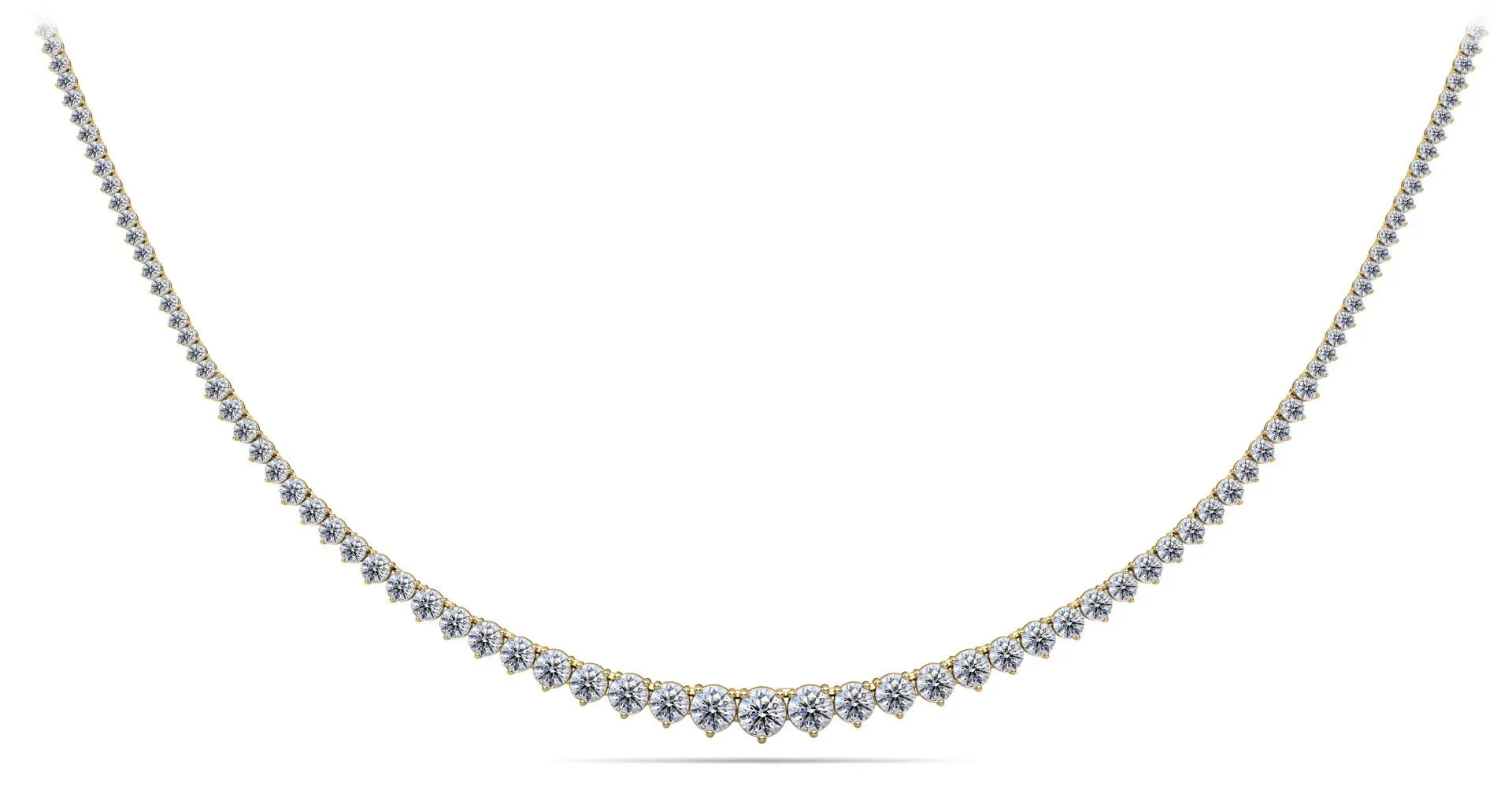 Graduated Red Carpet Diamond Necklace with 8.02 ct.(finished)