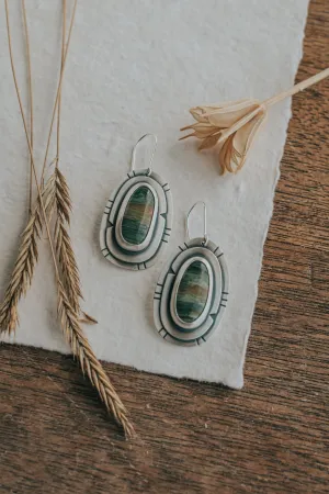 Green Mountain Jasper Statement Earrings