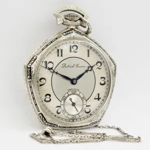GRUEN 14K GOLD Veri Thin Precision Pocket Watch