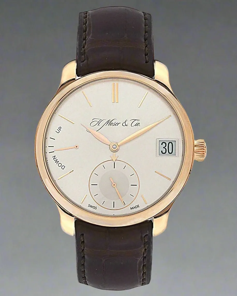 H Moser Cie Endeavour Perpetual Calendar 18K Rose Gold 7 Day Power Watch $60,000