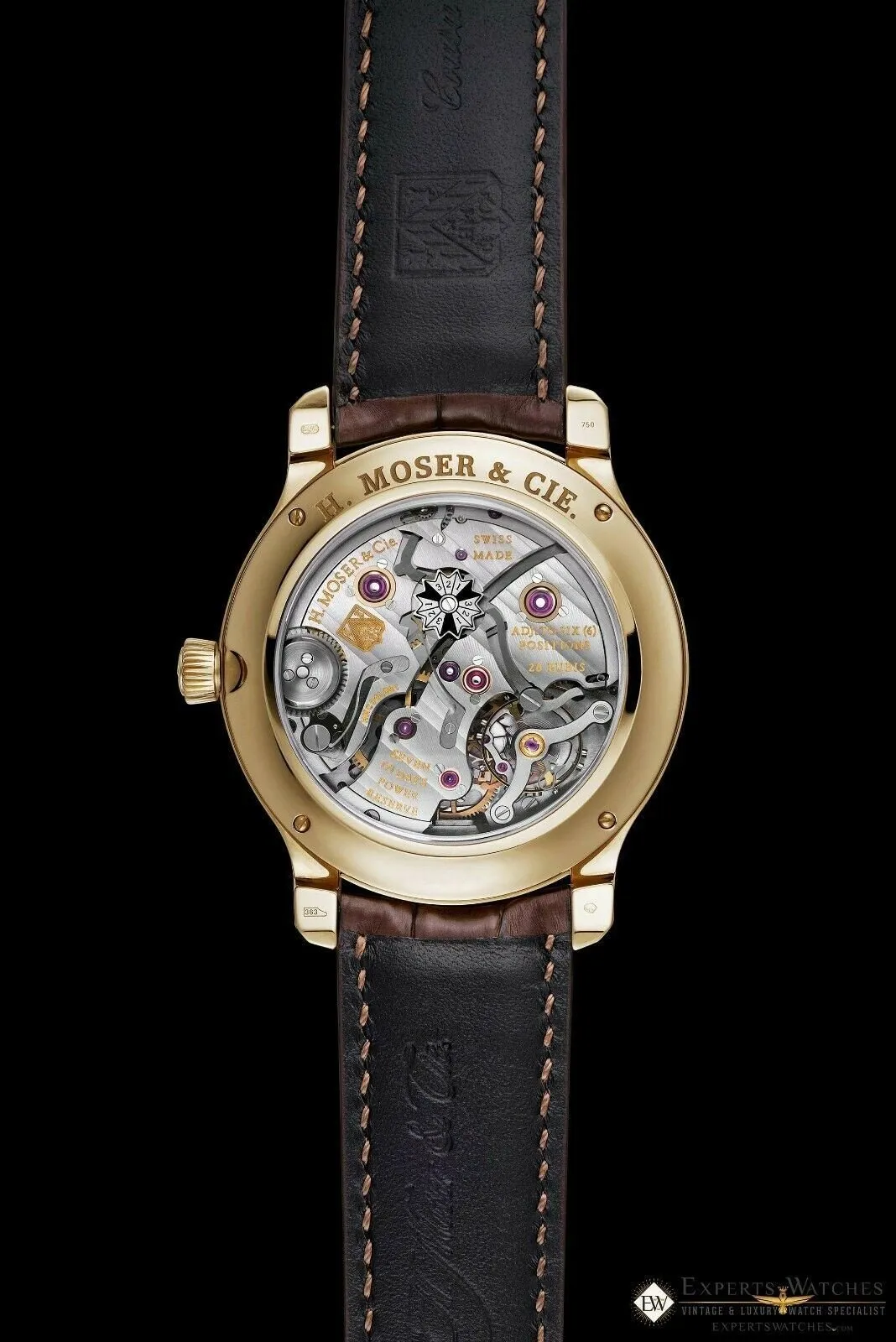 H Moser Cie Endeavour Perpetual Calendar 18K Rose Gold 7 Day Power Watch $60,000