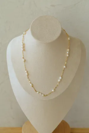 Handmade Chain Pearl Necklace Type C