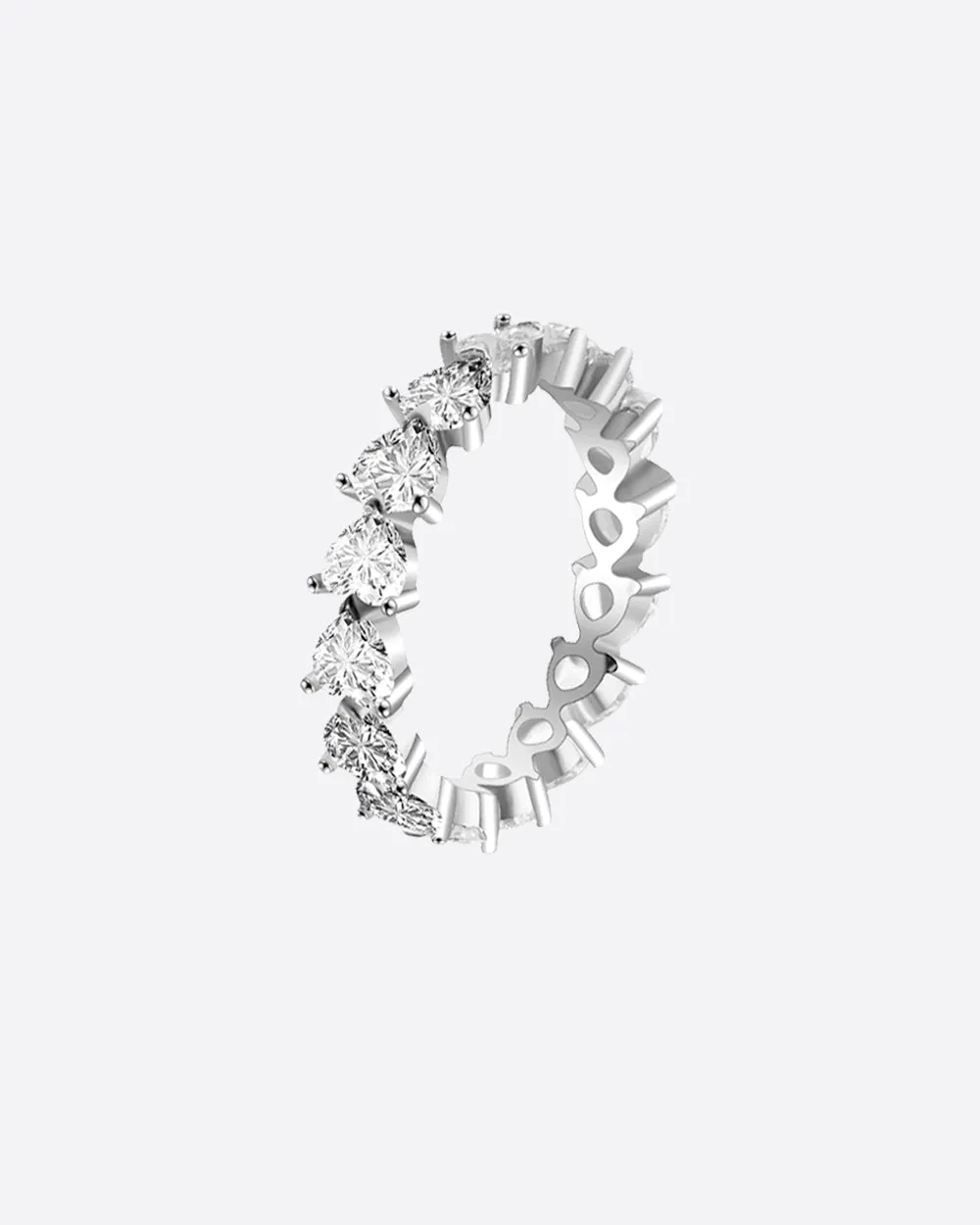 HEART CUT BAND RING.