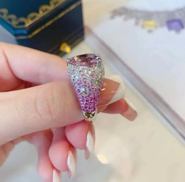 Heart Ring | Pink Diamond Ring | Heart Shaped Ring | Heart Shape Ring | Diamond Heart Ring | Heart Ring with Diamonds | Engagement Ring