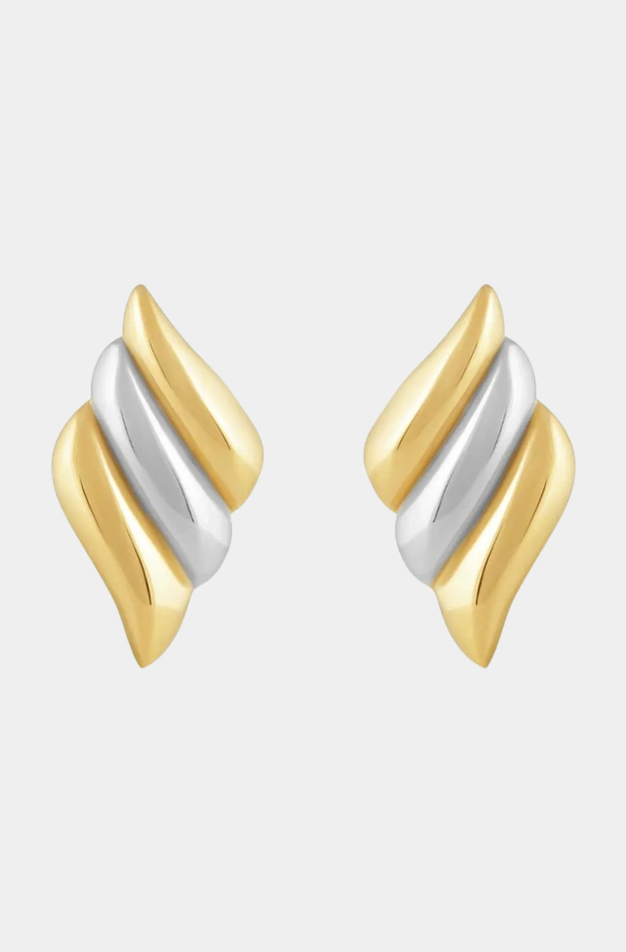 Heather Statement Earrings - Two Tone