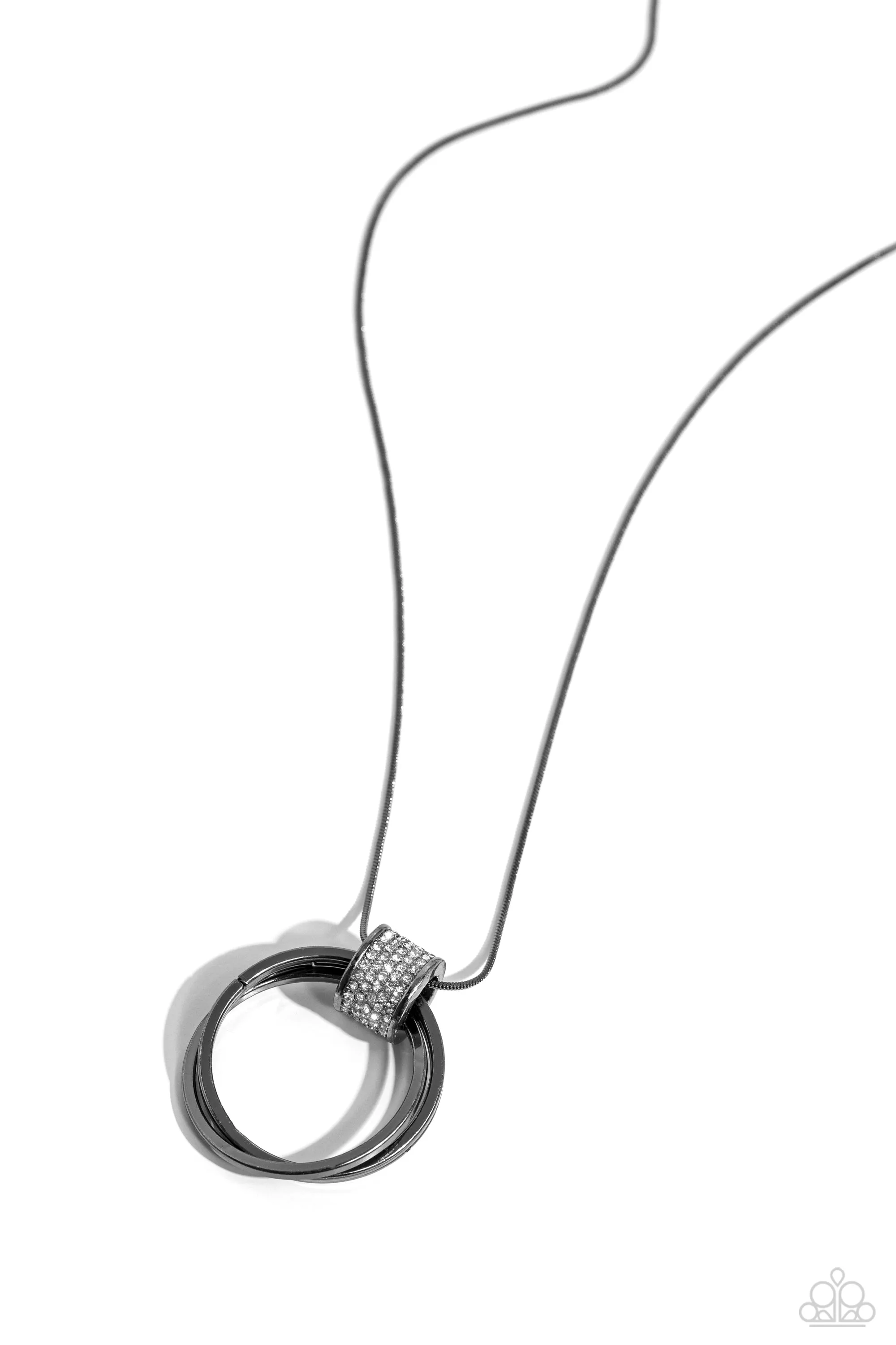 In the Swing of RINGS - Black Necklace