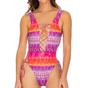 JEWELED - Open Side One Piece Bodysuit