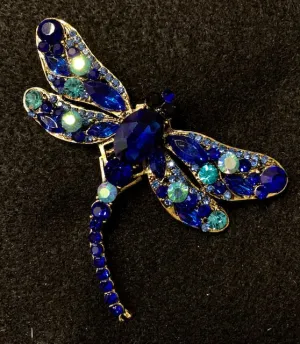 Jewelry - Colorful Crystal Dragonfly Brooches