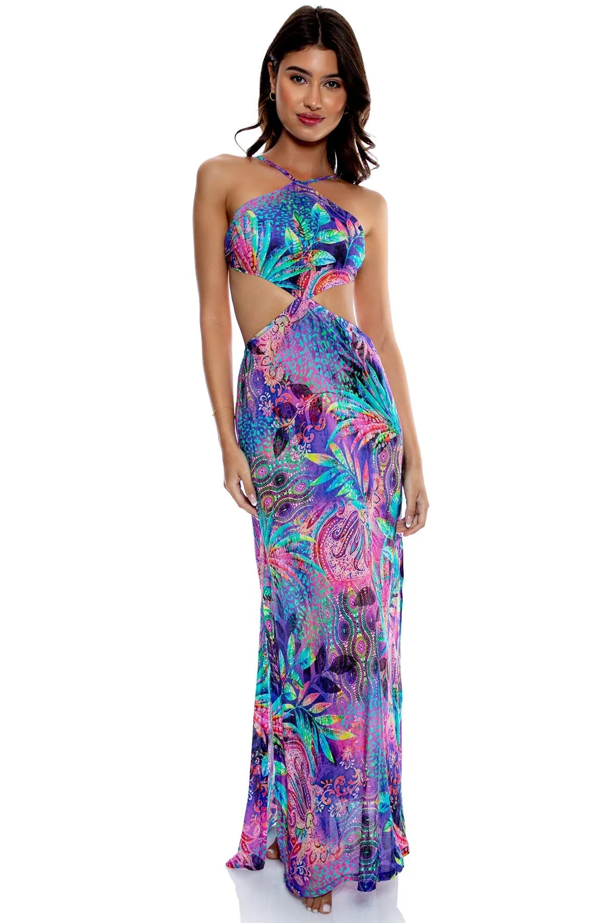 JUNGLE FEVER - Cut Out Long Dress