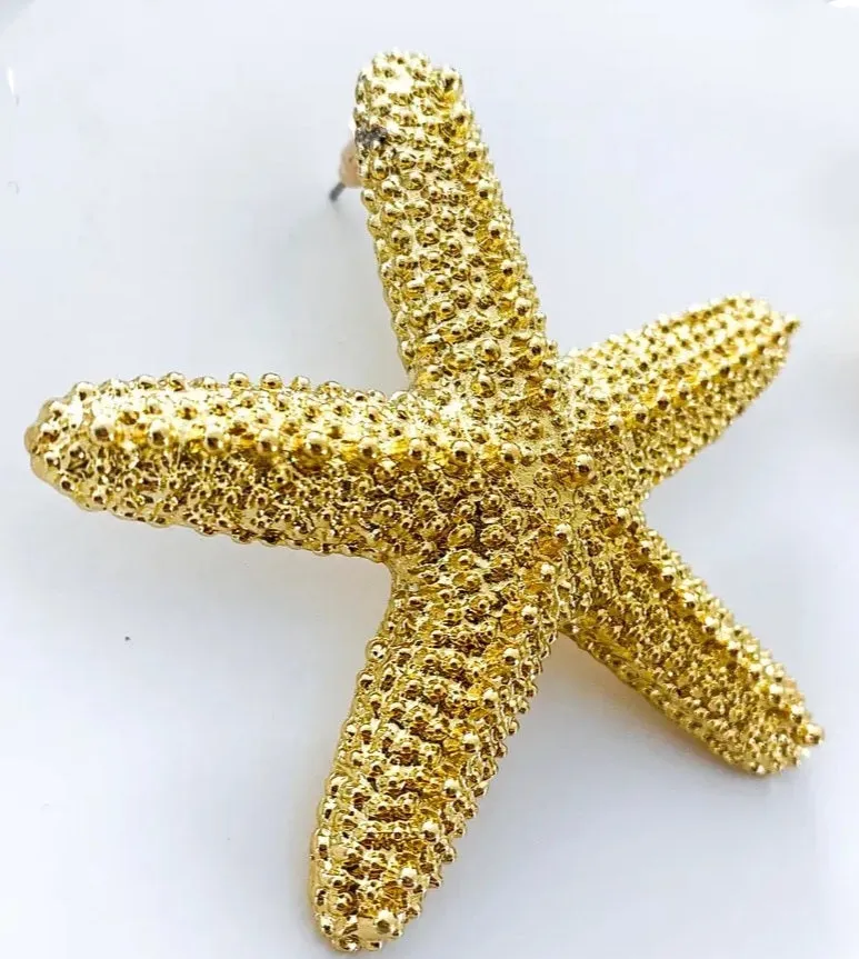 Large Statement  Gold Starfish
