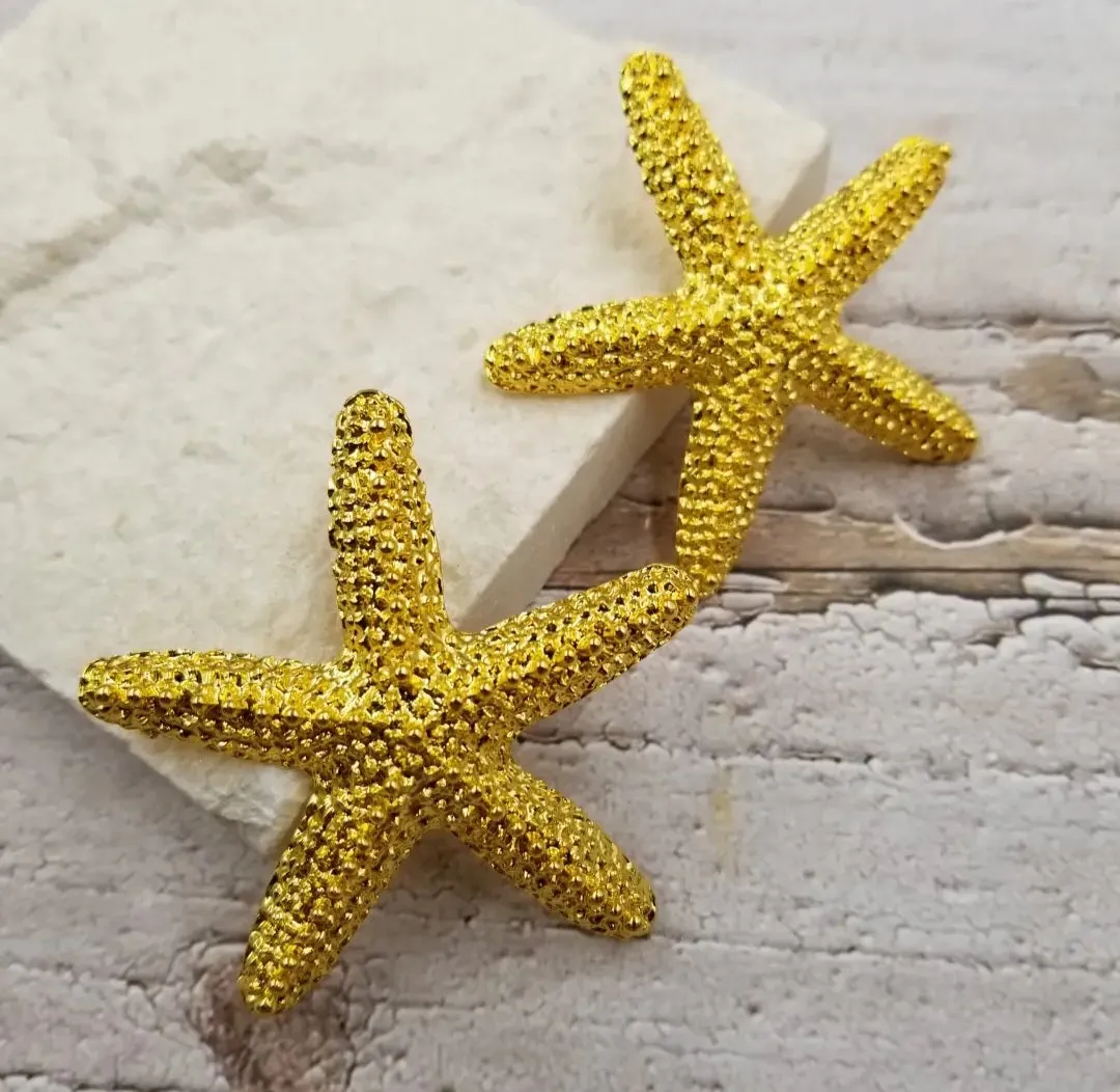 Large Statement  Gold Starfish