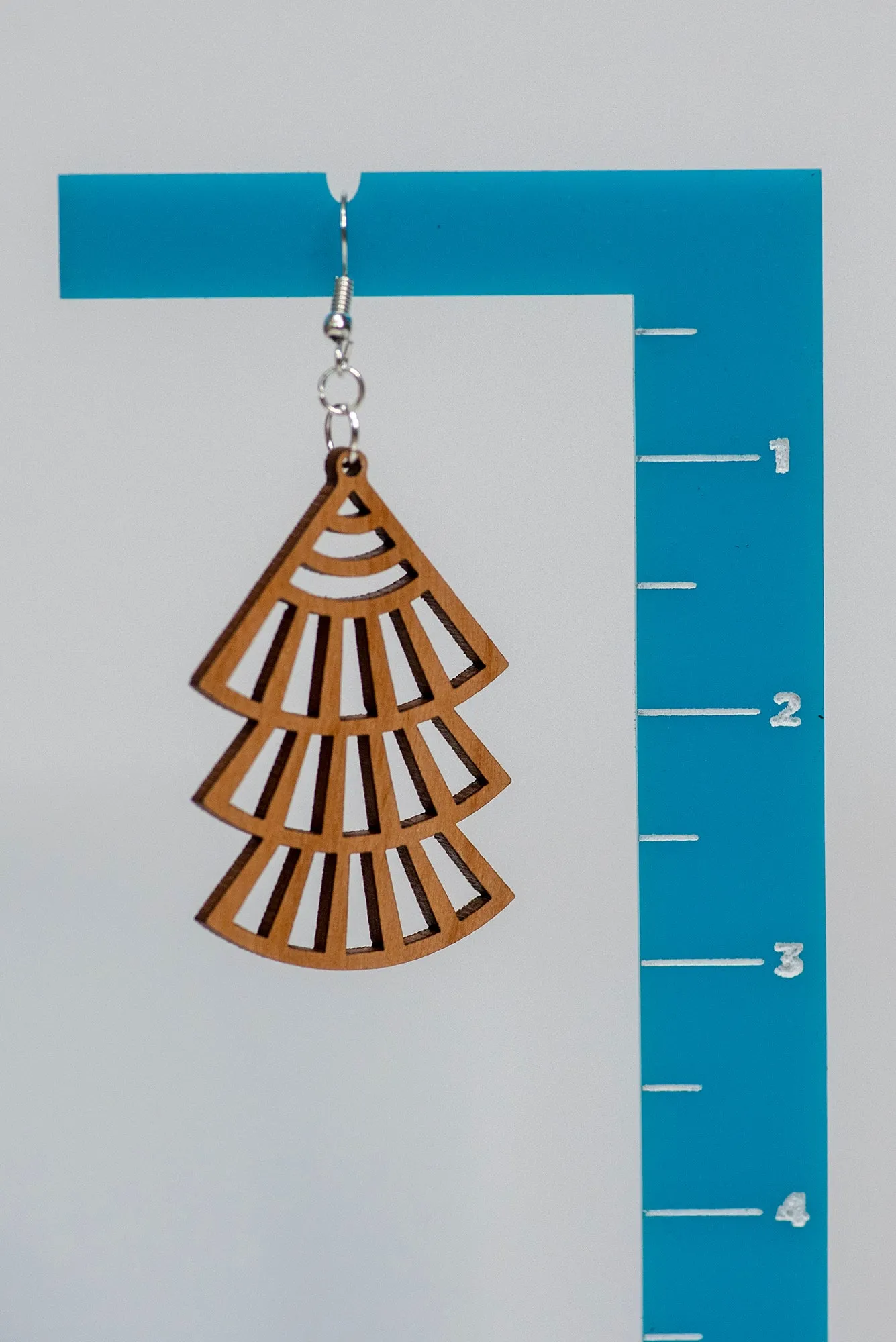 Layered Fans Statement Earrings
