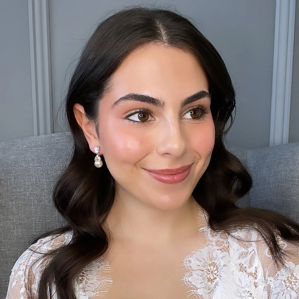 Liz Bridal Earrings Clip On