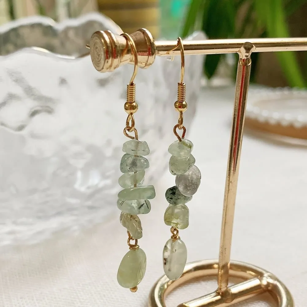 Long Crystal Drop Earrings