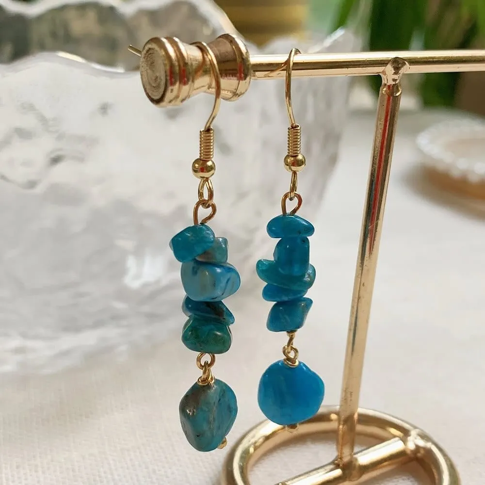 Long Crystal Drop Earrings