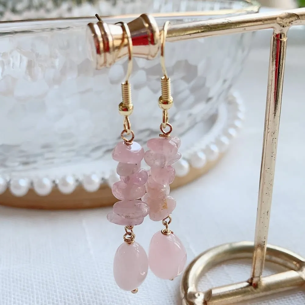 Long Crystal Drop Earrings