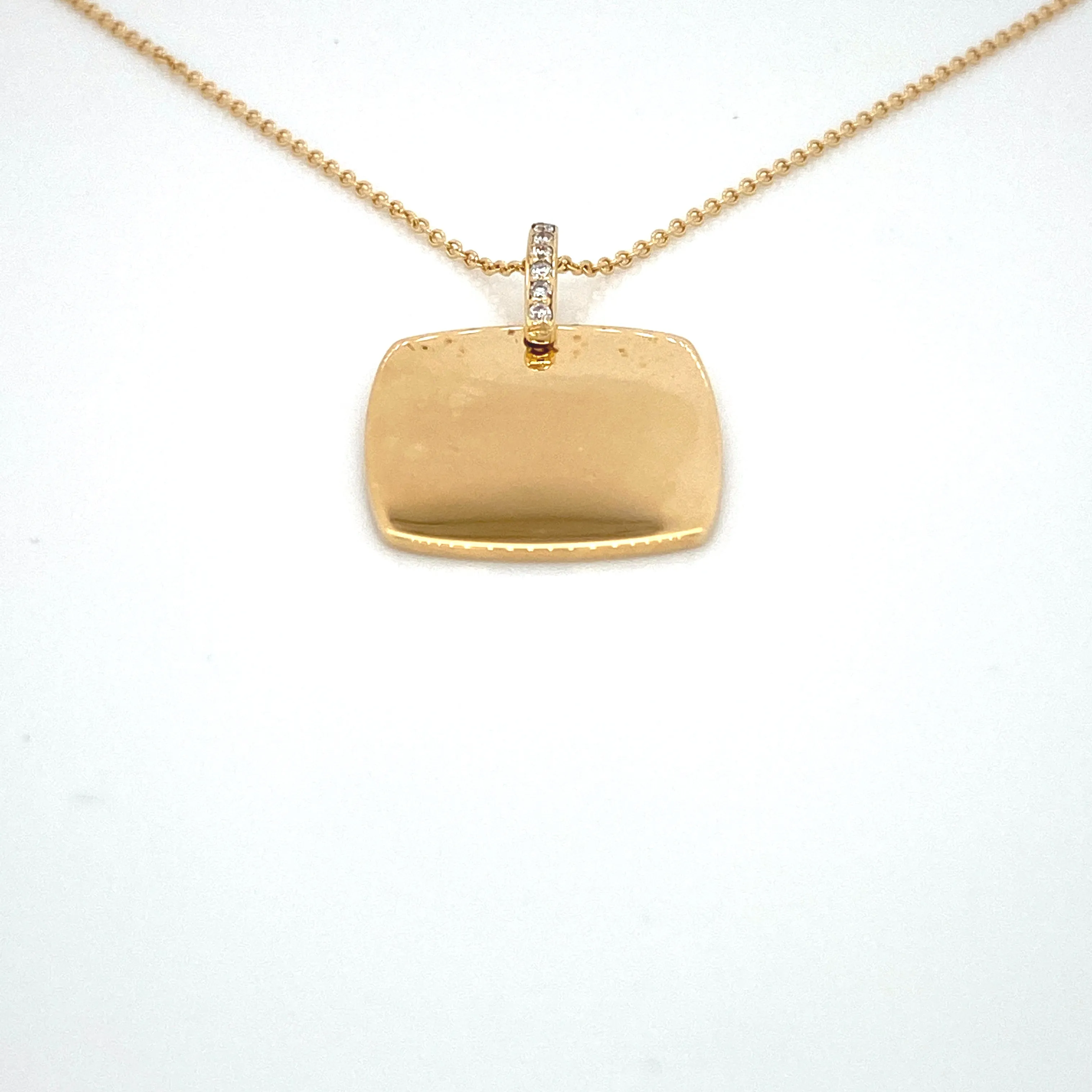Louis Tamis & Sons Engravable Tag Pendant