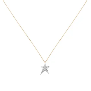 Maxi Pave Struck Star Necklace