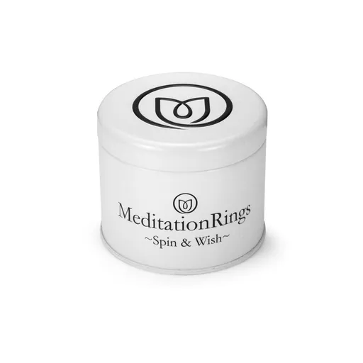 Meditation Ring Halo Sterling Silver CZ Spinning Band